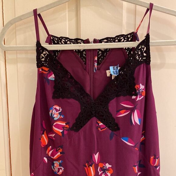 Rebecca Taylor Bellflower Print Slip Dress size 4 - Picture 6 of 8